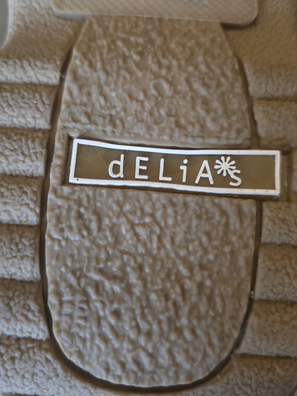 dELiA*s Vintage 1990's Tan Suede Lace-Up Faux Fur Lined Boots - EXCELLENT Condit - Picture 9 of 11